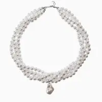 Бусы из жемчуга &laquo;Диана&raquo;, 4 нити, d=0.8, 40 см, белые