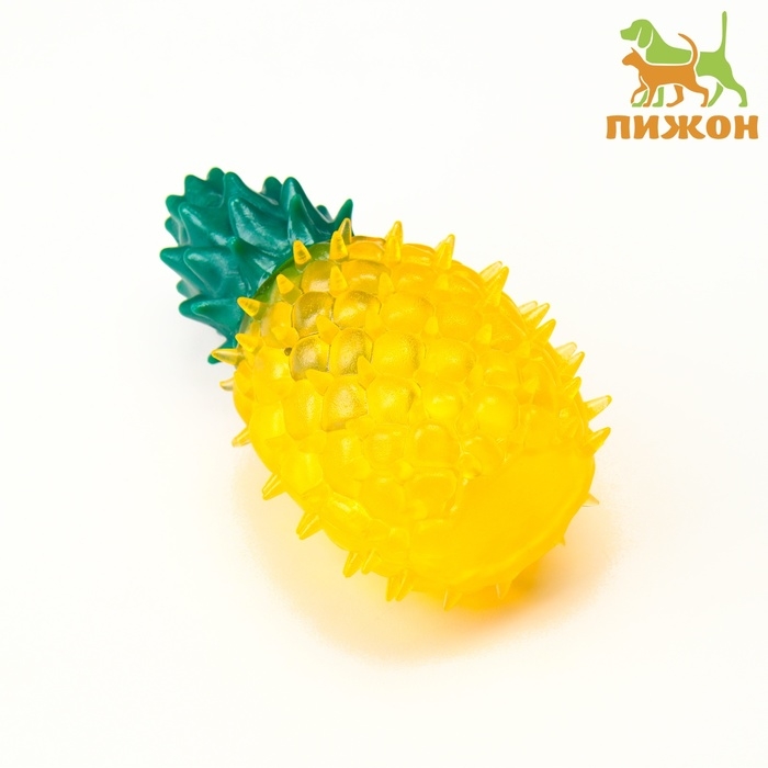Охлаждающая игрушка для собак Охлаждающая игрушка для собак "Ананас", TPR, 12,5 см