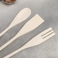 Набор кухонных принадлежностей Доляна «Русская душа», 3 предмета, 31×4 см Набор кухонных принадлежностей Доляна «Русская душа», 3 предмета, 31×4 см