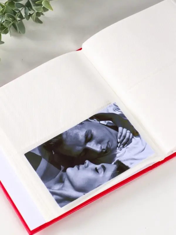 Фотоальбом 200 фото 10X15см, красный, ПП карм.