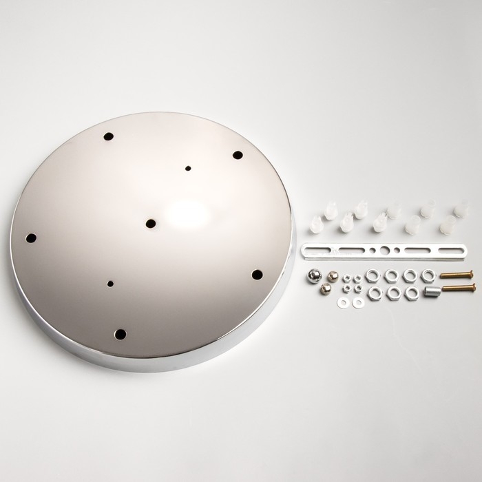 Основание для светильника Основание для светильника "Круг-5" хром 29,5х29,5х2,5см