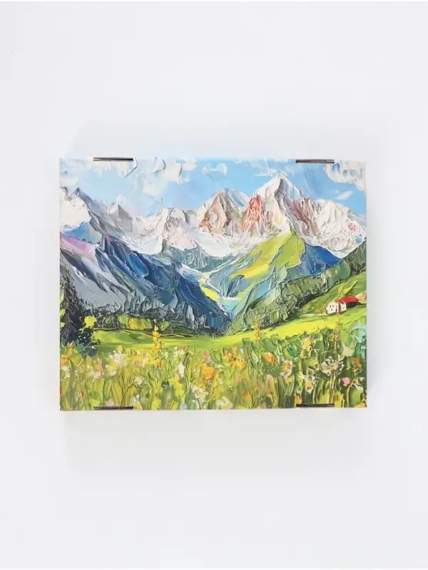 Коробка подарочная самосборная &laquo;Пейзаж&raquo;, 31&times;25.5&times;16 см