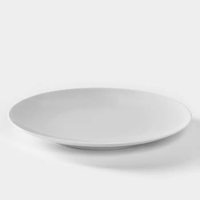 Тарелка Добрушский завод &laquo;Бельё&raquo;, d=20 см, фарфор, белая