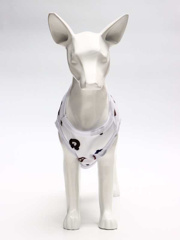 Футболка для животных  Футболка для животных "Мишка", XL (ДС 38, ОГ 50 см), белая