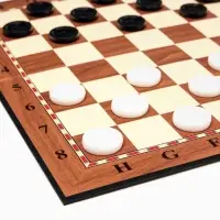 Шашки игра настольная, с доской 33&times;33 см, d=2.5 см