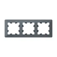 ATLASDESIGN AIR 3-постовая РАМКА, ГРИФЕЛЬ/дымчатый черный