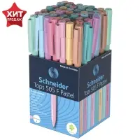 Ручка шариковая Schneider. Tops 505 F, синий стержень, узел 0.8 мм, МИКС