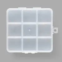 Органайзер для хранения мелочей, 9 ячеек, с подвесом, 10.2×10×1.8 см, прозрачный