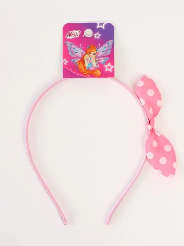 Ободок для волос «Бантик» розовый, Винкс