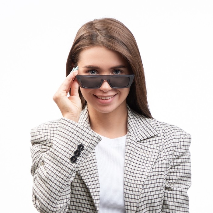 Очки солнцезащитные Очки солнцезащитные "OneSun", uv 400, дужка 14.5 см, ширина 15 см, линза 3.2 х 5.2 см