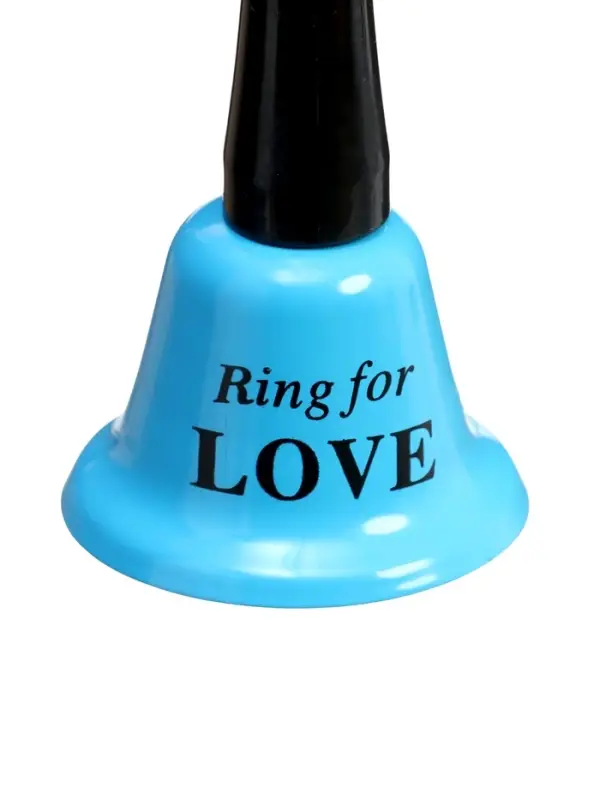 Колокольчик металлический, звонок настольный Ring for a love, 5&times;5&times;12.5 см, МИКС