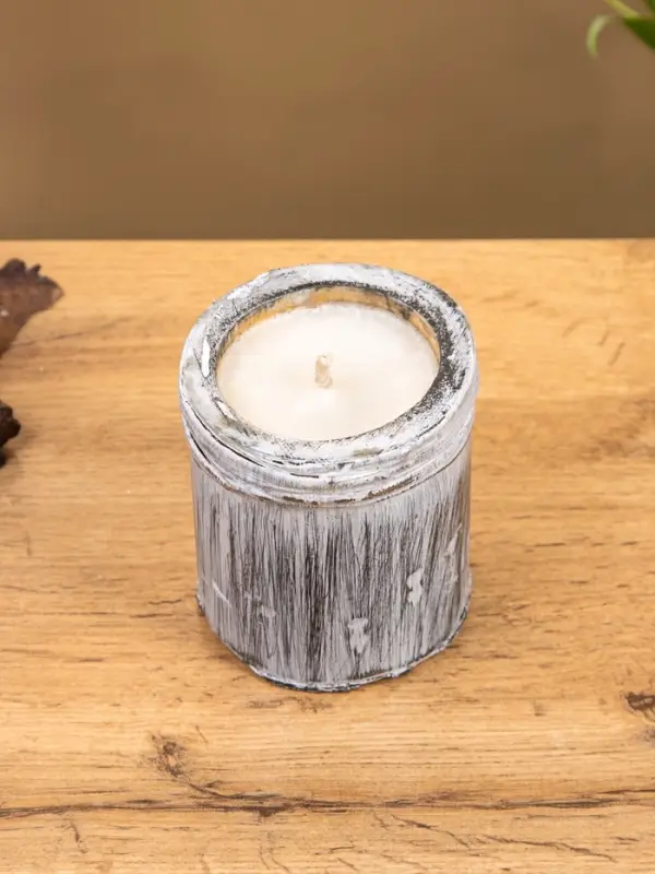 Свеча ароматизированная в бамбуке «Лотос», 8×8×9 см, 200 мл