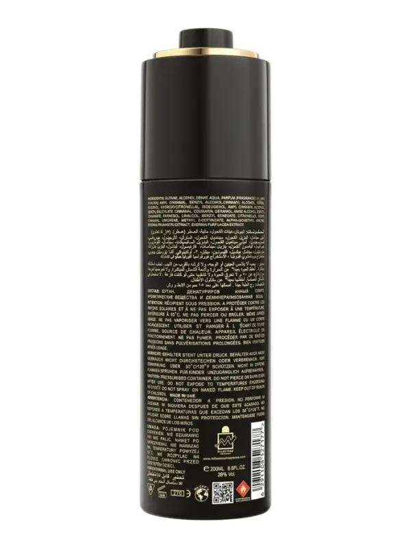 Дезодорант парфюмированный Milestone BLACK CRYSTAL женский, 200 мл