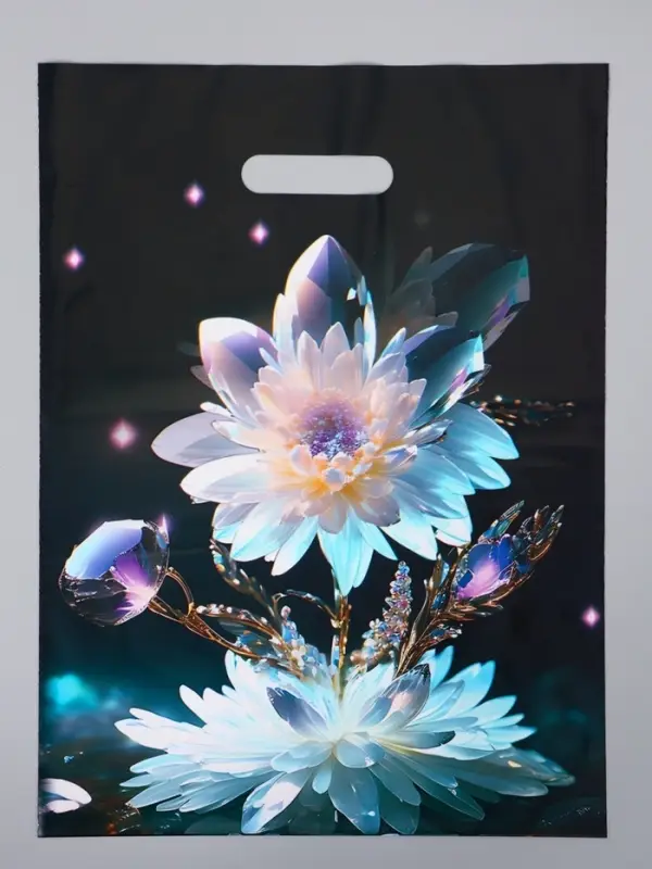 Пакет полиэтиленовый с вырубной ручкой "Бутон" 30 х 40 см 60 мкм