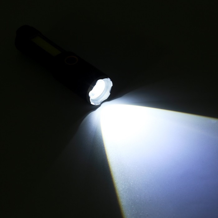 Фонарь ручной аккумуляторный, 5 Вт, 400 мАч, XPE, COB, zoom, 4 режима, Type-C Фонарь ручной аккумуляторный, 5 Вт, 400 мАч, XPE, COB, zoom, 4 режима, Type-C