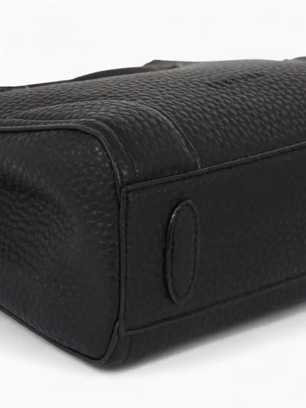 Сумка женская тоут TEXTURA на молнии, 25&times;7&times;21 см, однотонная, чёрная