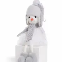 Игрушка на ёлку &laquo;Снеговичок в шапке - ушанке&raquo;, 18 см
