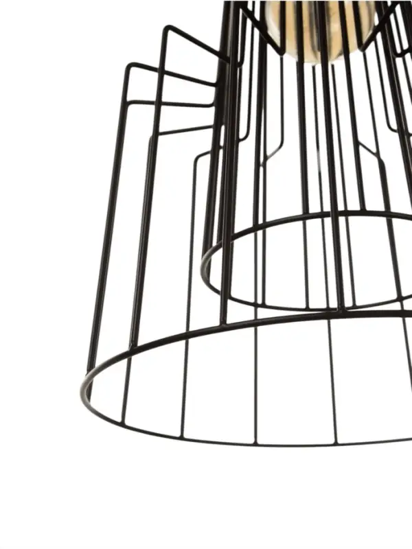 Светильник потолочный BayerLux &laquo;Крит&raquo;, 1&times;40 Вт, Е27, черный/коричневый, 25&times;25&times;37(137)см