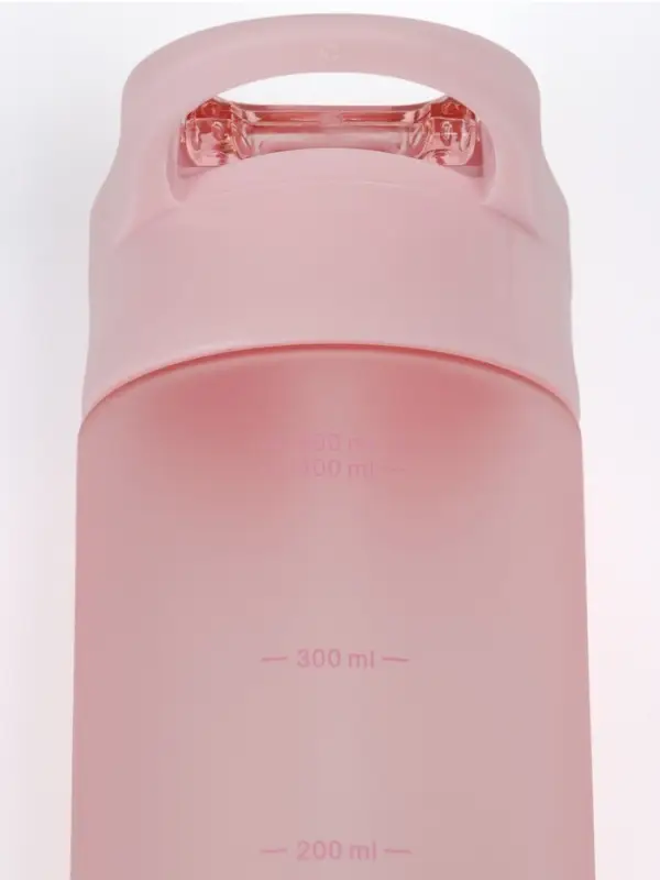Бутылка для воды onlytop, 550 мл, тритан, с трубочкой, с поильником, розовая