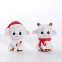 Фигурка полистоун &laquo;Бараш - кудряш в шарфике&raquo;, 4.5&times;3,,5&times;4 см, МИКС