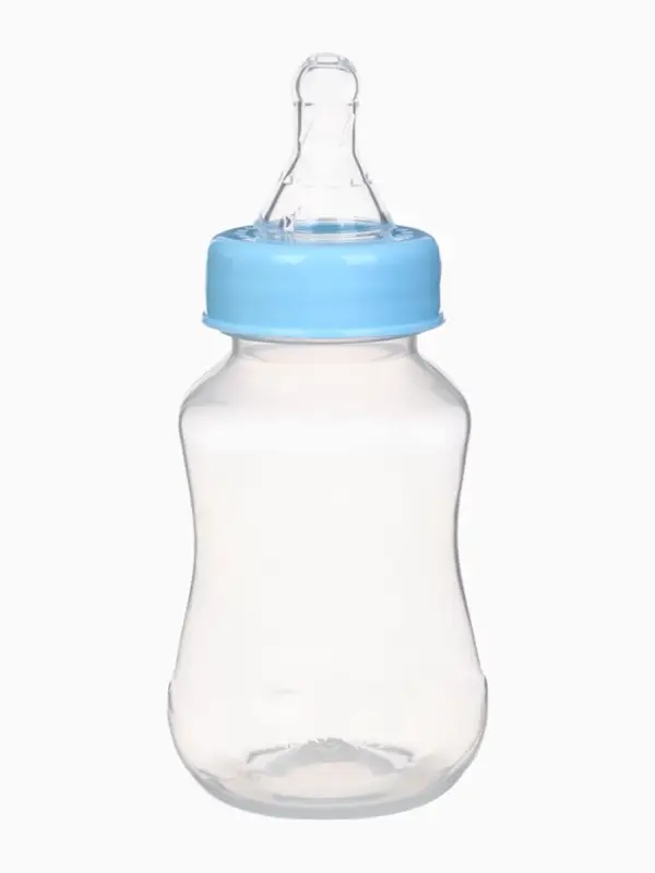 Бутылочка для кормления M&B, классическое горло, от 0 мес., 150 мл., голубой
