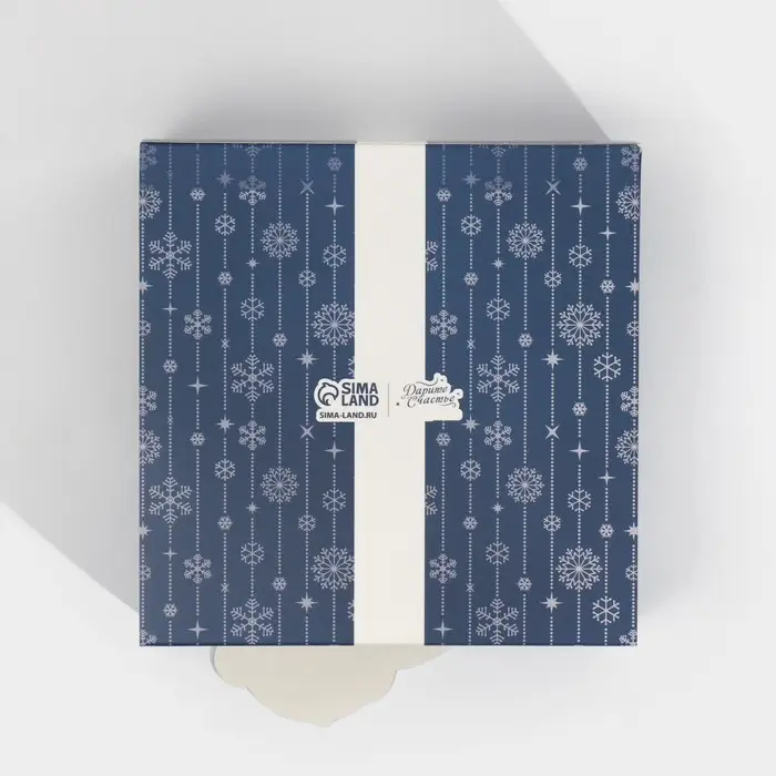 Коробка подарочная новогодняя складная «Пингвин», 15 х 15 х 8 см, Новый год Коробка подарочная новогодняя складная «Пингвин», 15 х 15 х 8 см, Новый год