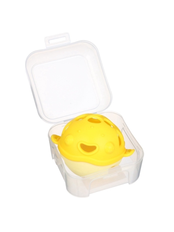 Прорезыватель силиконовый для зубов с погремушкой Крошка Я «Рыбка», в кейсе, желтый Прорезыватель силиконовый для зубов с погремушкой Крошка Я «Рыбка», в кейсе, желтый