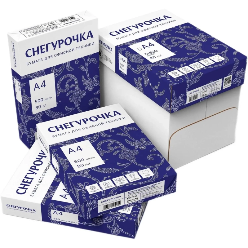 Бумага Снегурочка (А4, марка С, 80 г/кв.м, 500 л)