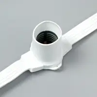 Гирлянда &laquo;Белт-лайт&raquo; 50 м, IP65, 5W, белая каучуковая нить, шаг 15 см, Е27 (без ламп), 220 В