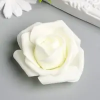Декор для творчества «Молочная роза пышная», d=7 см Декор для творчества «Молочная роза пышная», d=7 см