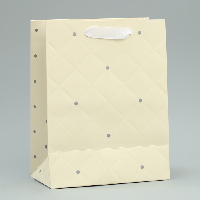 Пакет подарочный, упаковка, &laquo;Белый&raquo;, 23 х 18 х 10 см