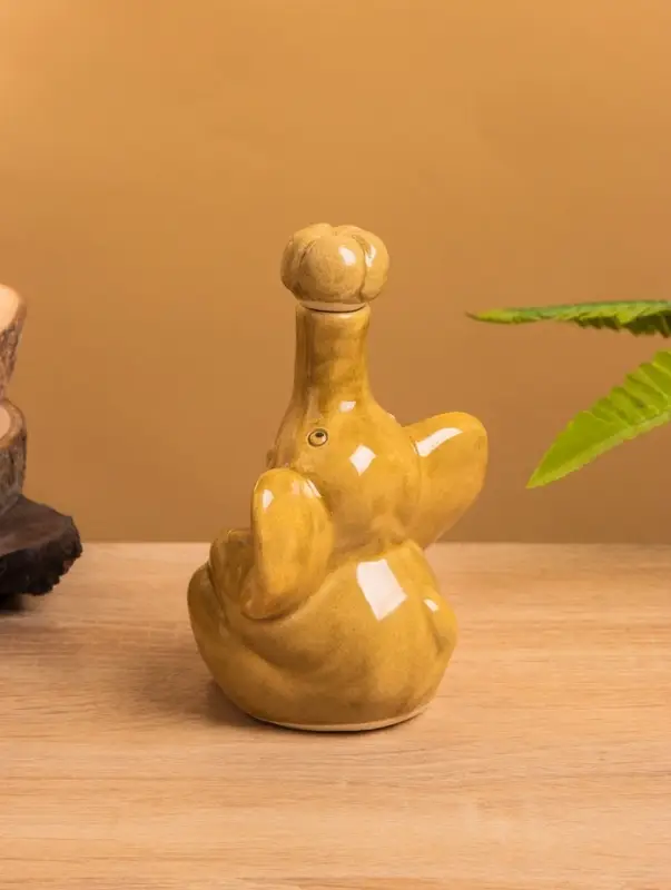 Сосуд для масла «Слон», 10×8×14 см, керамика, бежевый Сосуд для масла «Слон», 10×8×14 см, керамика, бежевый