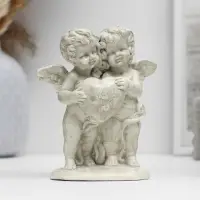 Фигура &laquo;Ангелочки с сердцем&raquo; состаренный, 12&times;11&times;6 см