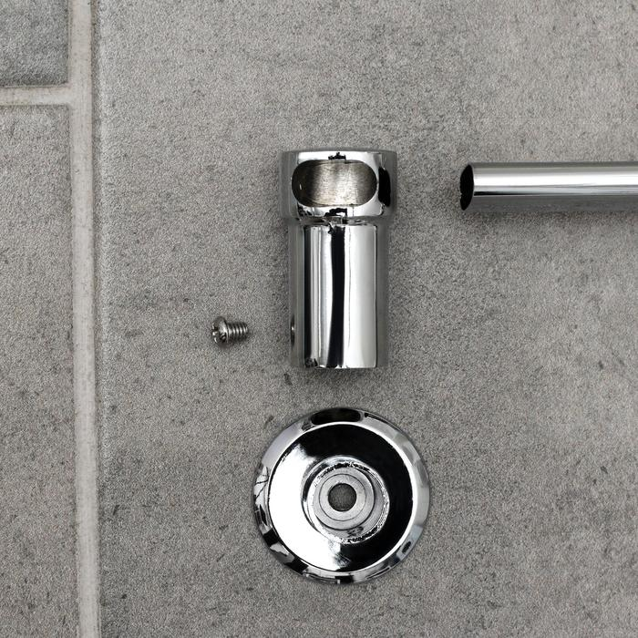 Крючок настенный на планке, двигающийся, Accoona A163-4, 4 шт, цвет хром Крючок настенный на планке, двигающийся, Accoona A163-4, 4 шт, цвет хром