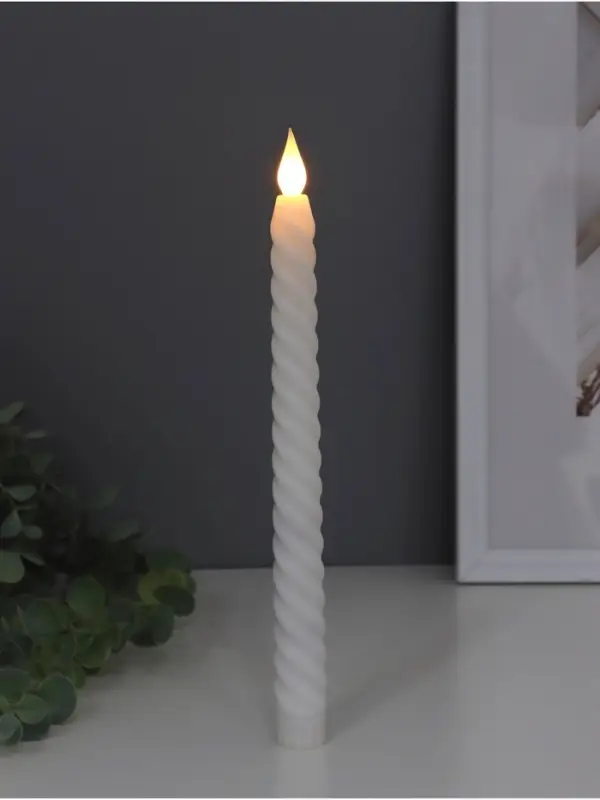 Светодиодная свеча, ночник LED RISALUX «День рождения», 3×ААА, 2×2×25 см Светодиодная свеча, ночник LED RISALUX «День рождения», 3×ААА, 2×2×25 см