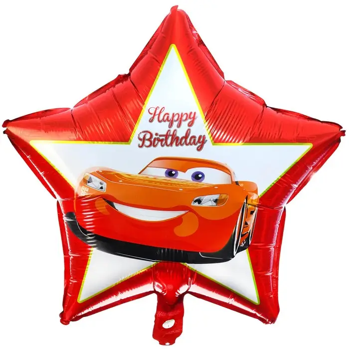 Шар воздушный «Молния», 19 дюйм, фольгированный, Тачки Шар воздушный «Молния», 19 дюйм, фольгированный, Тачки