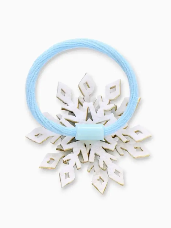 Резинка для волос &laquo;Снежинки&raquo;, набор 2 шт, Холодное сердце