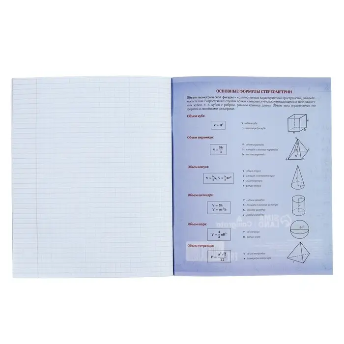 Тетрадь предметная 36 листов в клетку Calligrata &laquo;Пиксели. Геометрия&raquo;, обложка мелованный картон