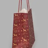 Пакет подарочный крафтовый &laquo;Новогодняя пора&raquo;, 22&times;25&times;12 см