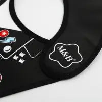 Нагрудник для кормления M&B &laquo;Rock star&raquo; непромокаемый на липучке, с карманом