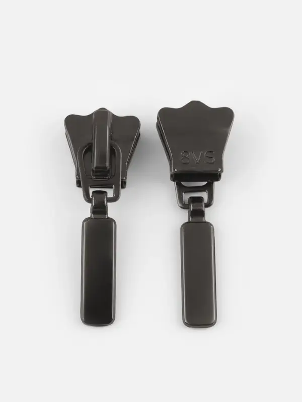 Бегунок для молнии &laquo;Трактор&raquo;, автоматический, №8, цвет чёрный никель