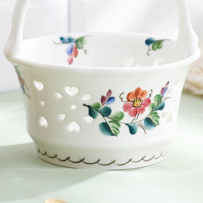 Конфетница «Крошка», 11,5×11,5×14,7 см, 1 сорт, Токаренко Т.Ю.