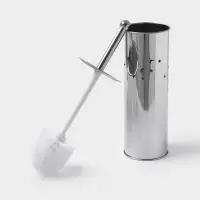 Ёршик для унитаза с подставкой &laquo;Звёзды&raquo;, 9&times;10&times;40 см, хром