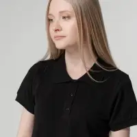 Рубашка поло женская Virma lady, черная, размер M