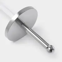 Ёршик для унитаза с подставкой, 9.5&times;9.5&times;37 см, хром