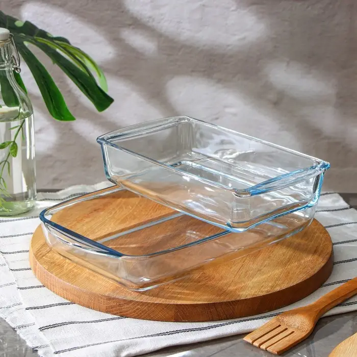 Набор форм из жаропрочного стекла для запекания Borcam, 2 предмета: 1,95 л, 1,32 л, 33,5×19 см, 26×14,8 см Набор форм из жаропрочного стекла для запекания Borcam, 2 предмета: 1,95 л, 1,32 л, 33,5×19 см, 26×14,8 см