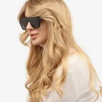 Очки солнцезащитные &laquo;OneSun. Маска&raquo;, uv 400, линза 4.5&times;5.8 см, чёрный