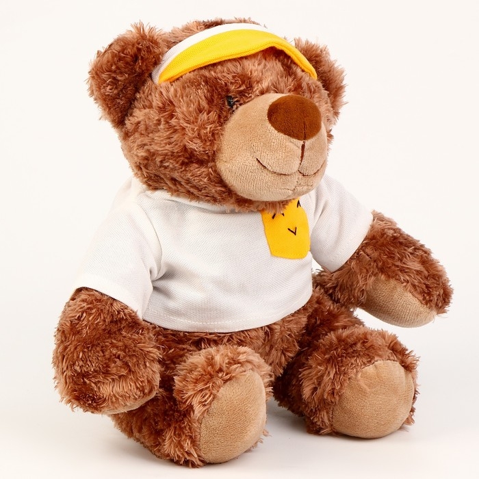 Мягкая игрушка «Медведь», в желтом ободке, 25 см Мягкая игрушка «Медведь», в желтом ободке, 25 см