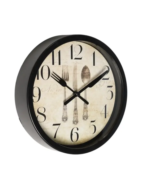 Часы настенные &laquo;Сервировка&raquo;, серия: Кухня, плавный ход, d=20 см