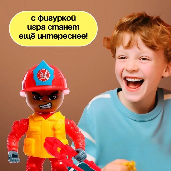 Фигурка - игрушка для мальчика &laquo;Пожарный&raquo;, МИКС